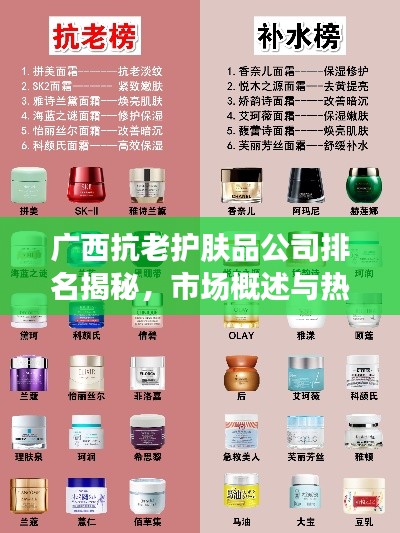 广西抗老护肤品公司排名揭秘，市场概述与热门品牌榜单