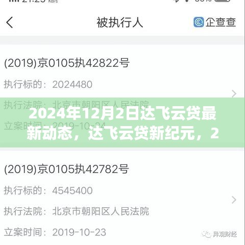 达飞云贷最新动态揭秘，2024年科技革新展望，揭示新纪元发展轨迹