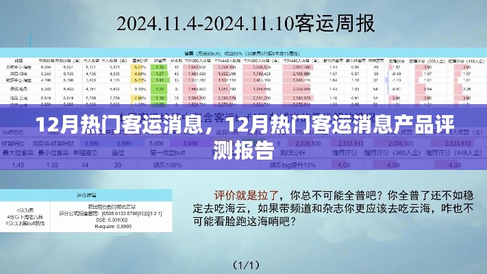 12月热门客运消息深度解析与产品评测报告