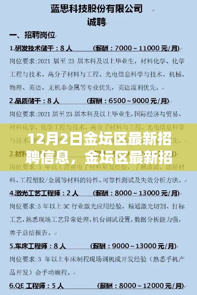 金坛区最新招聘信息揭秘，职位更新速递，理想工作等你寻找！