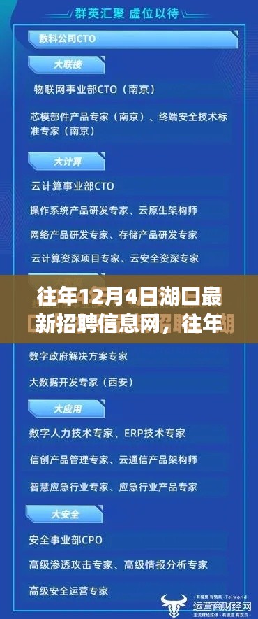 往年12月湖口最新招聘信息汇总与全面评测介绍