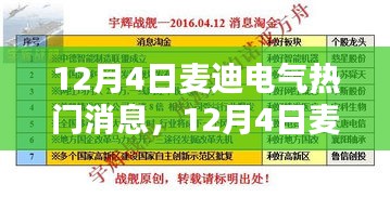 12月4日麦迪电气热门消息解析与操作指南，最新动态及操作建议