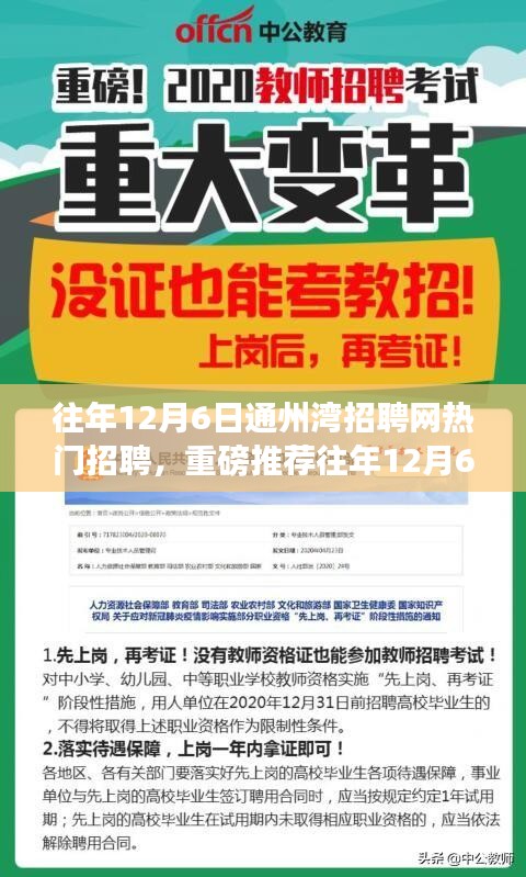 往年12月6日通州湾招聘网热门职位全解析，优质岗位等你来挑战！