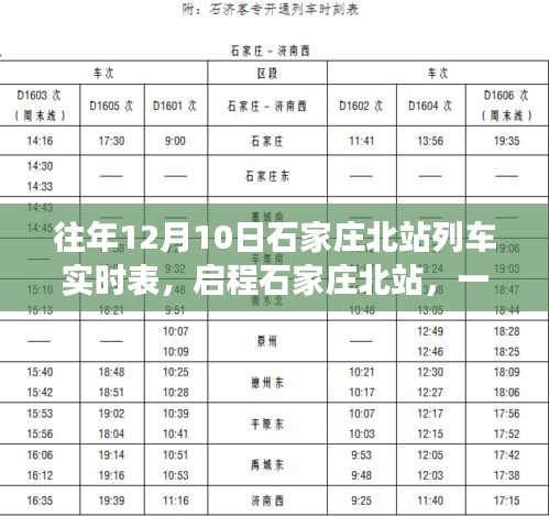 石家庄北站列车启程之旅，探寻内心平静的列车实时表