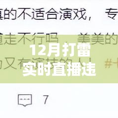 直播风云，十二月打雷背后的自信与成长力量——实时直播是否违法探讨