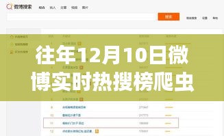 往年12月10日微博实时热搜榜爬虫深度解析及案例分享日回顾