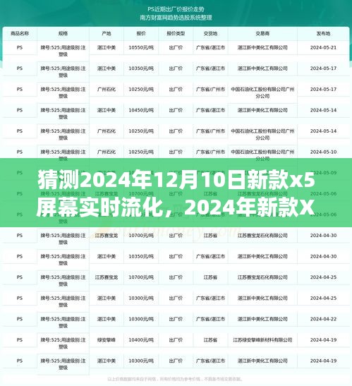 科技与体验的革命，展望2024新款X5屏幕实时流化技术及其深远影响