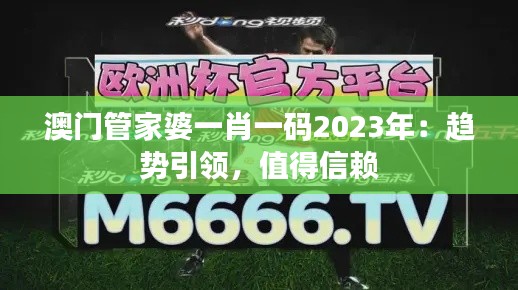 澳门管家婆一肖一码2023年：趋势引领，值得信赖