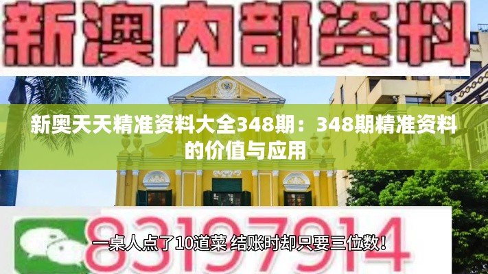 新奥天天精准资料大全348期：348期精准资料的价值与应用