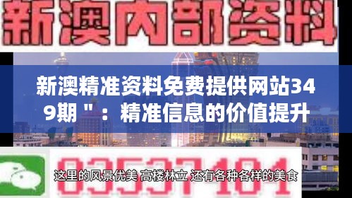 新澳精准资料免费提供网站349期＂：精准信息的价值提升