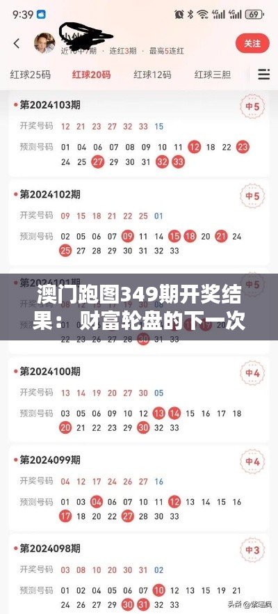 澳门跑图349期开奖结果： 财富轮盘的下一次旋转