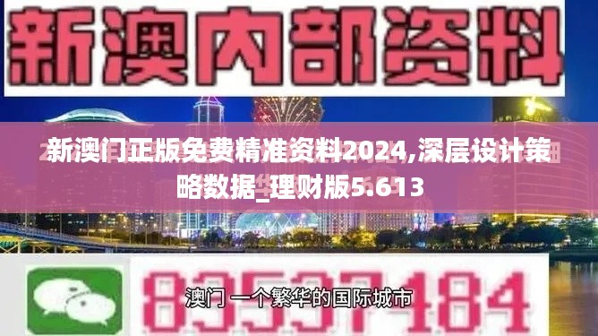 新澳门正版免费精准资料2024,深层设计策略数据_理财版5.613