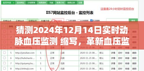 实时追踪动脉血压迈入新时代，革新血压监测技术，动脉血压实时监测系统的未来展望（2024年预测）