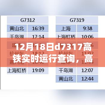 12月18日D7317高铁实时运行查询步骤及出行必备技能指南