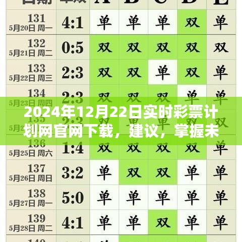 掌握未来彩票新世界，2024年实时彩票计划网官网下载指南