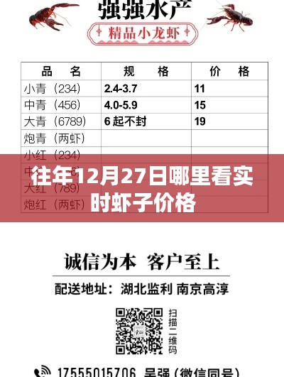 12月27日虾子实时价格查询