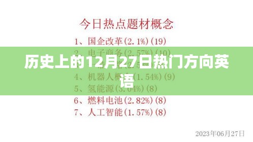 历史上的十二月二十七日热门方向英文解读