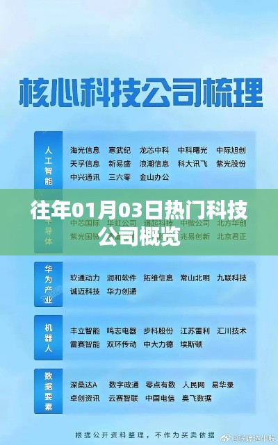 科技公司概览，历年一月初热门公司聚焦