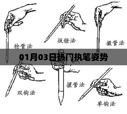 热门执笔姿势解析，掌握正确写字技巧