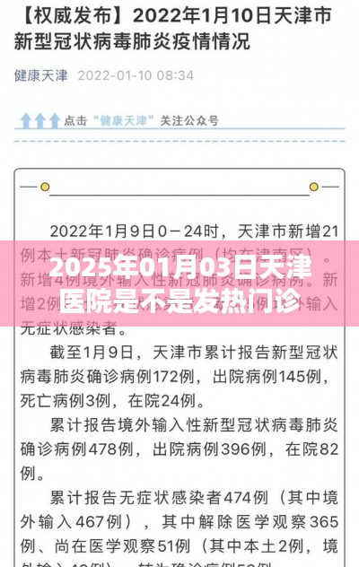 天津医院发热门诊信息，就诊时间，XXXX年XX月XX日