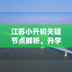 江苏小升初关键节点解析，升学路上的重要一环