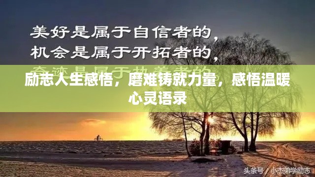 励志人生感悟，磨难铸就力量，感悟温暖心灵语录