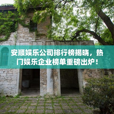 安顺娱乐公司排行榜揭晓，热门娱乐企业榜单重磅出炉！