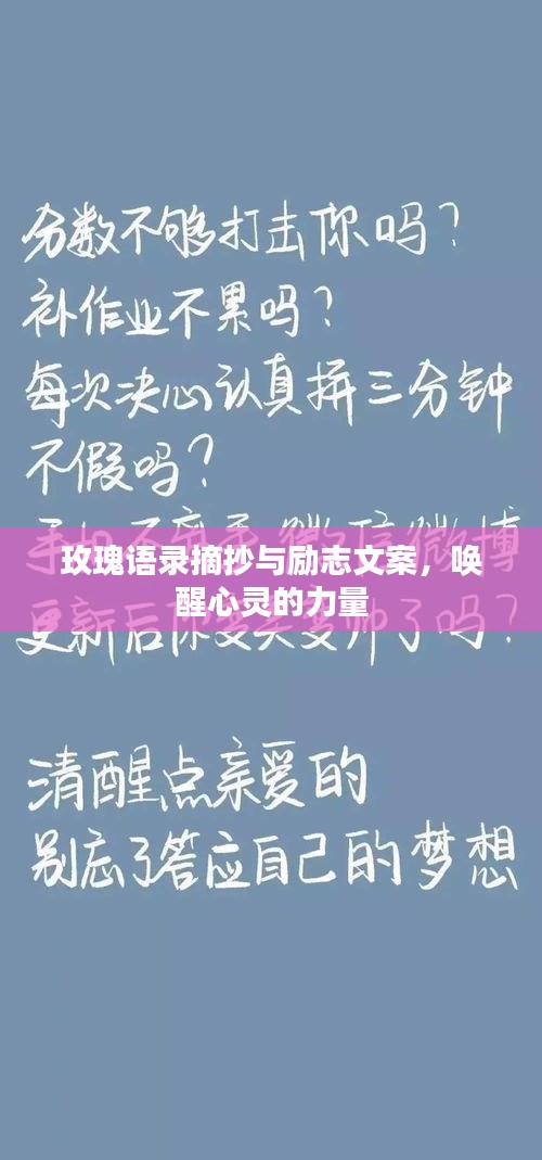 玫瑰语录摘抄与励志文案，唤醒心灵的力量